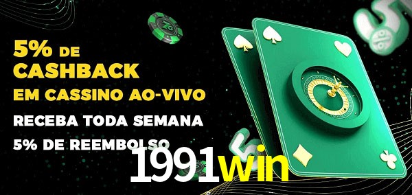 Promoções do cassino ao Vivo 1991win